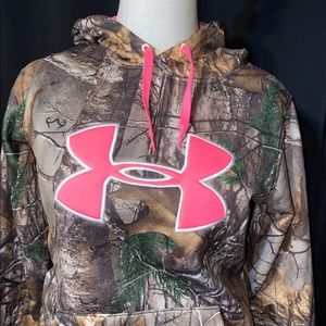 Under Armour Camo Print realtree women hoodie Pink